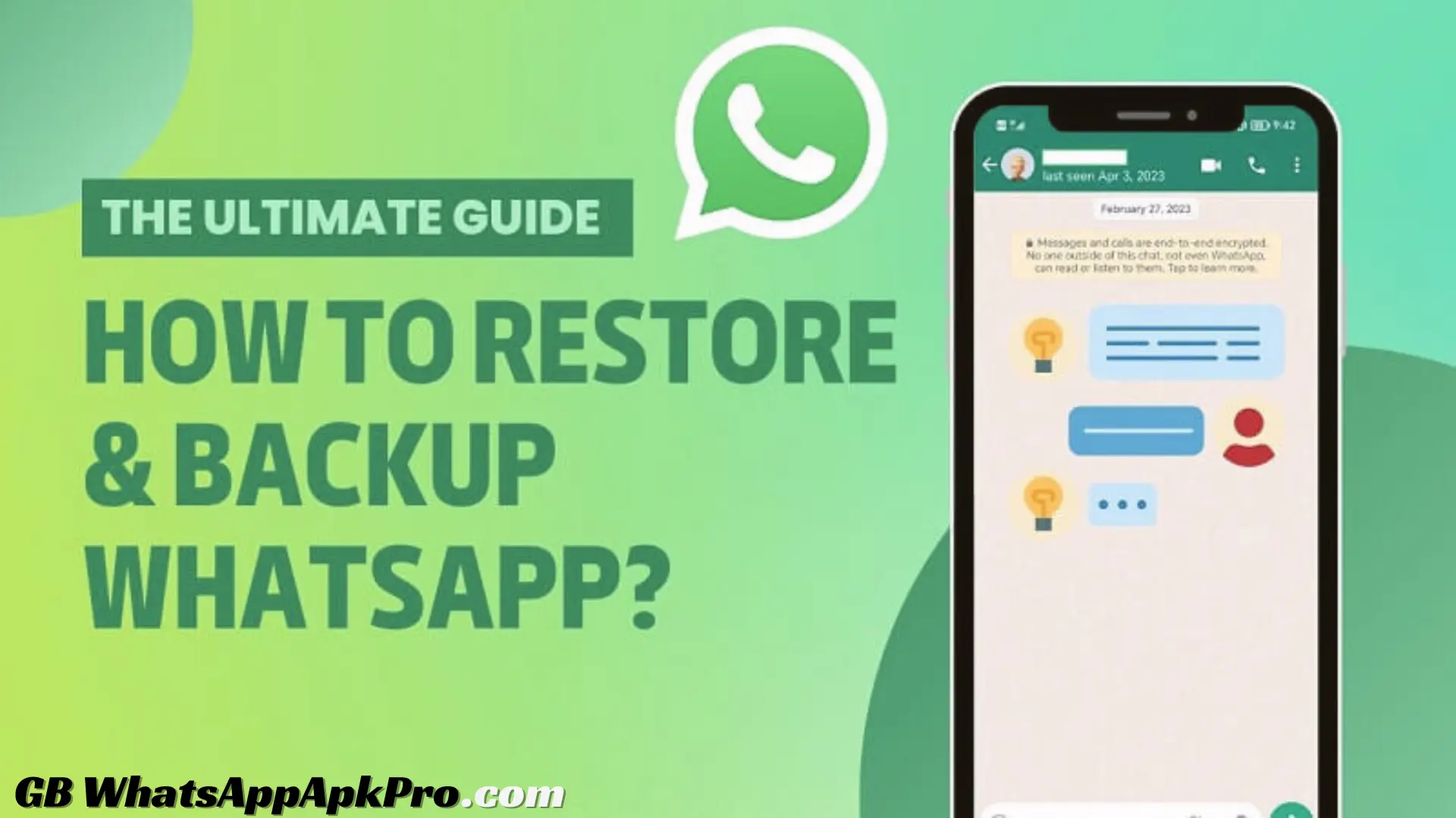 How do I restore the backup process in GB WhatsApp